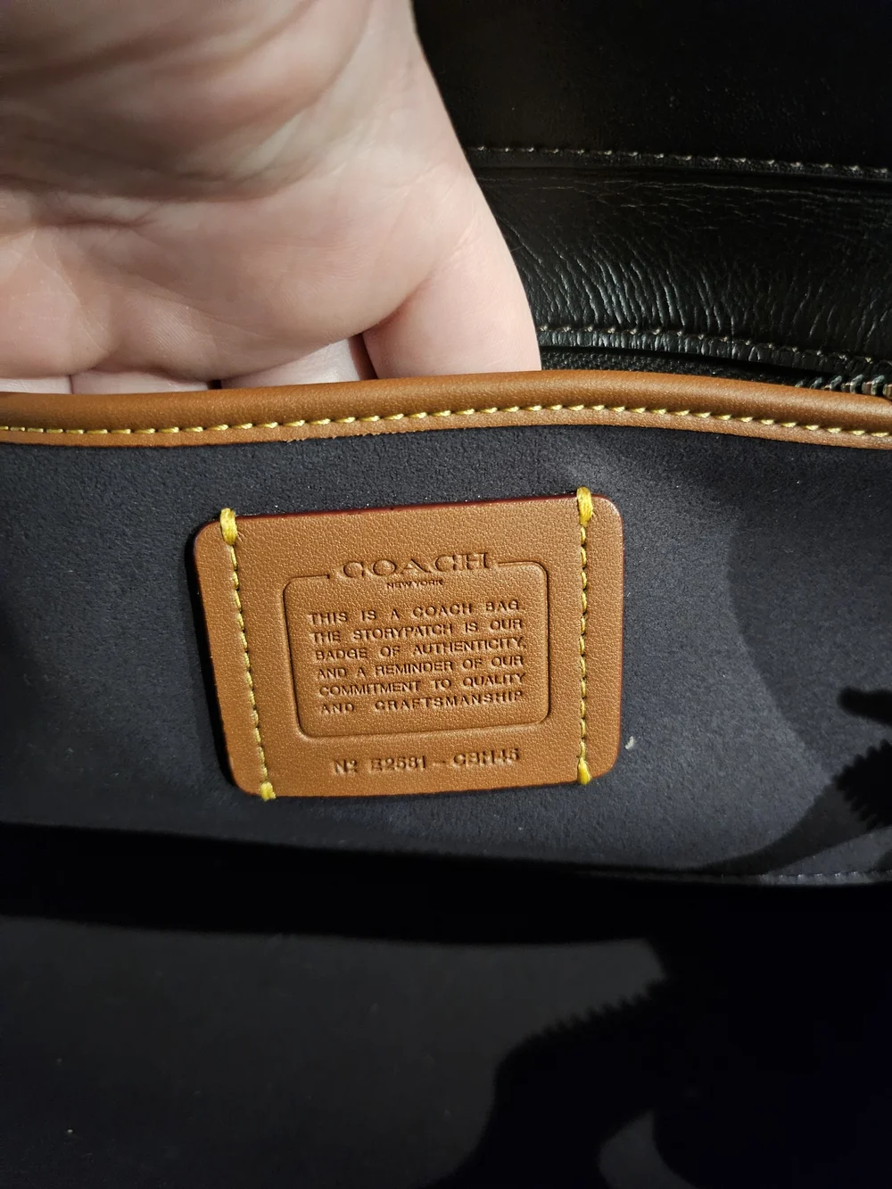 COACH Loved Leather Empire Carry All